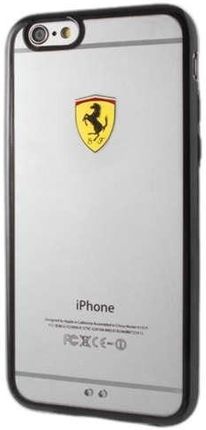 Ferrari Hardcase Fehcp6Lbk Iphone 6 6S Plus Racing Shield Transparent Black