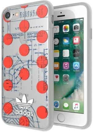Adidas Or Clear Case 70S Iphone Se 2020 6 6S 7 8 Czerwony Red 28494