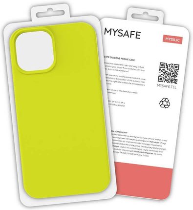 Mysafe Etui Silikonowe Samsung Galaxy S21 Plus Żółty Pudełko