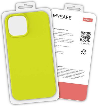Mysafe Etui Silikonowe Iphone 11 Pro Żółty Pudełko