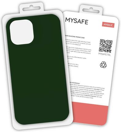 Mysafe Etui Silikonowe Iphone 11 Pro Ciemnozielony Pudełko