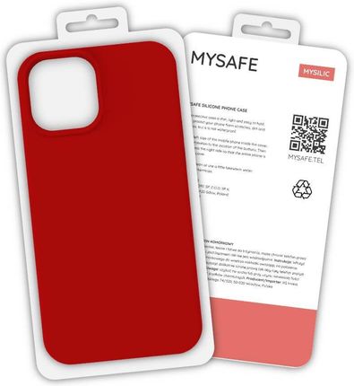 Mysafe Etui Silikonowe Iphone 13 Mini Czerwony Pudełko