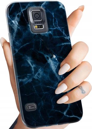 Etui Do Samsung Galaxy S5 S5 Neo Granatowe Obudowa Pokrowiec Case