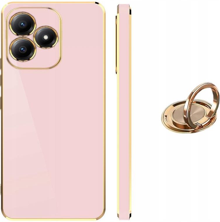 Realme Note 50 Hülle Mit Glitzer & Magnetring – Transparente Silikonhülle Mit Abnehmbarem Glitzer-Einsatz