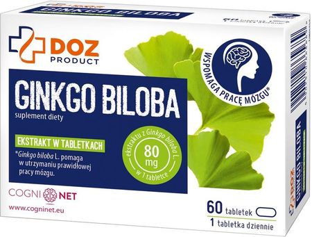 Doz Product Ginkgo Biloba 60Tabl Powlekane