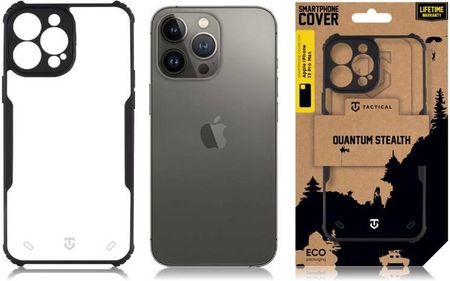Tactical Quantum Stealth Cover For Apple Iphone 13 Pro Max Clear Black