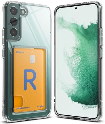 Ringke Fusion Card Etui Do Samsung Galaxy S22 Portfel Na Kartę Dokumenty Przezroczysty