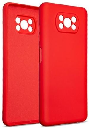 Beline Etui Silicone Xiaomi Poco X3 Czerwony Red