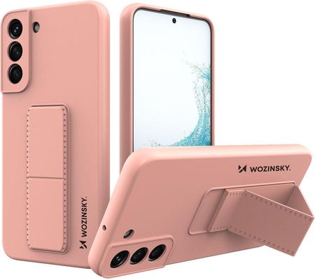 Wozinsky Kickstand Case Silikonowe Etui Z Podstawką Samsung Galaxy S22 Różowe