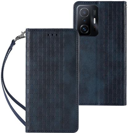 Xiaomi Magnet Strap Case Etui Do Redmi Note 11 Pro Pokrowiec Portfel Mini Smycz Zawieszka Niebiesk