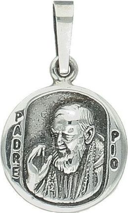 Diament Zawieszka Srebrna Medalik Ojciec Pio Dia-Zaw-8725-925