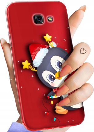 Etui Do Samsung A5 2017 Święta Christmas Mikołaj Pingwin Obudowa Case