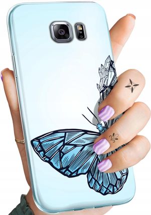 Etui Do Samsung Galaxy S6 Edge Motyle Butterfly Barwne Obudowa Case