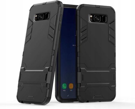 Etui Do Samsung S8 Plus Pancerne Podstawka Combo Black Case