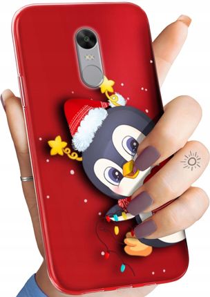 Etui Do Xiaomi Redmi Note 4 4X Święta Christmas Mikołaj Pingwin