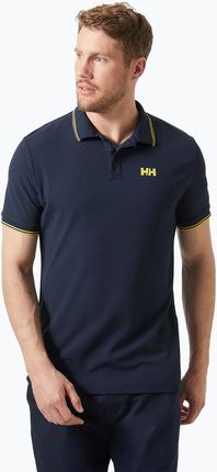 Koszulka polo męska Helly Hansen Kos Polo navy/gold rush | WYSYŁKA W 24H | 30 DNI NA ZWROT