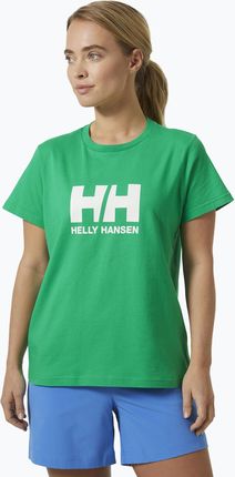 Koszulka damska Helly Hansen Logo 2.0 bright green | WYSYŁKA W 24H | 30 DNI NA ZWROT