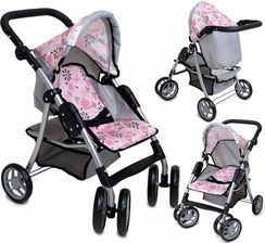 Zdjęcie Doris Wózek Dla Lalek Spacerowy Składany Regulowany Duża Lekka Spacerówka - Rybnik