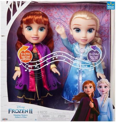 Jakks Pacific Disney Princess Anna I Elsa 35Cm Śpiewające 2Szt. Język Angielski Frozen