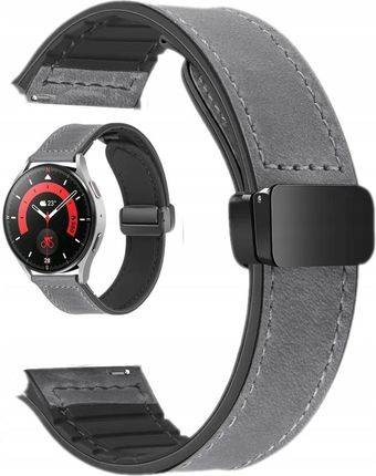 Kbr Games Szary Magnetyczny Pasek Opaska 20Mm Do Zegarków Samsung Amazfit Garmin