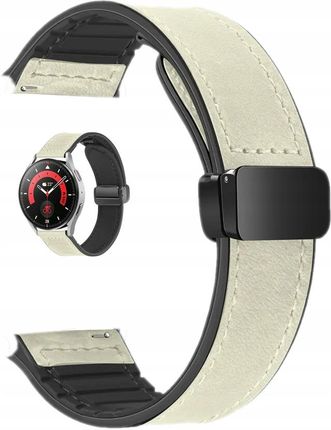 Kbr Games Biały Magnetyczny Pasek Opaska 20Mm Do Zegarków Samsung Amazfit Garmin