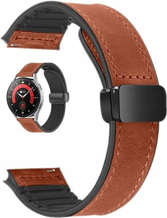 Kbr Games Brązowy Magnetyczny Pasek Opaska 20Mm Do Zegarków Samsung Amazfit Garmin