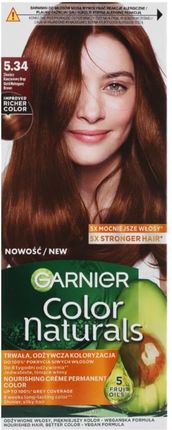Garnier Color Naturals Odżywcza Farba Do Włosów 5.34 Złocisty Kasztanowy Brąz