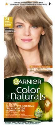 Garnier Color Naturals Trwała Farba Do Włosów Z Odżywczymi Olejami 40ml Odcień 7.1 Natural Ash Blonde