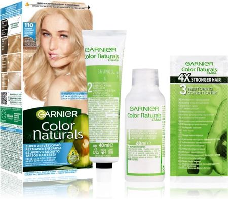 Garnier Color Naturals Rozjaśniająca Farba Do Włosów Z Odżywczymi Olejami 40ml Odcień 110 Extra Light Natural Blonde