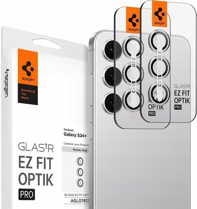 Spigen Szkło Na Aparat Glas Tr Ez Fit Optik Pro 2 Pack Do Galaxy S24 Plus Szare