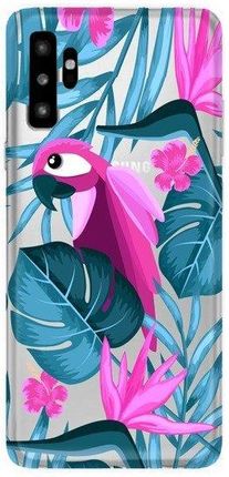Casegadget Case Overprint Parrot And Flowers Samsung Galaxy Note 10