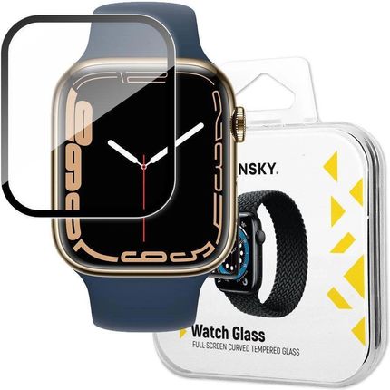 Hurtel Wozinsky Watch Glass Hybrydowe Szkło Do Apple 7 8 9 41Mm Czarny
