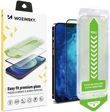 Hurtel Szkło Hartowane 9H Z Ramką Montażową Do Iphone 15 Plus Wozinsky Premium Glass Czarne