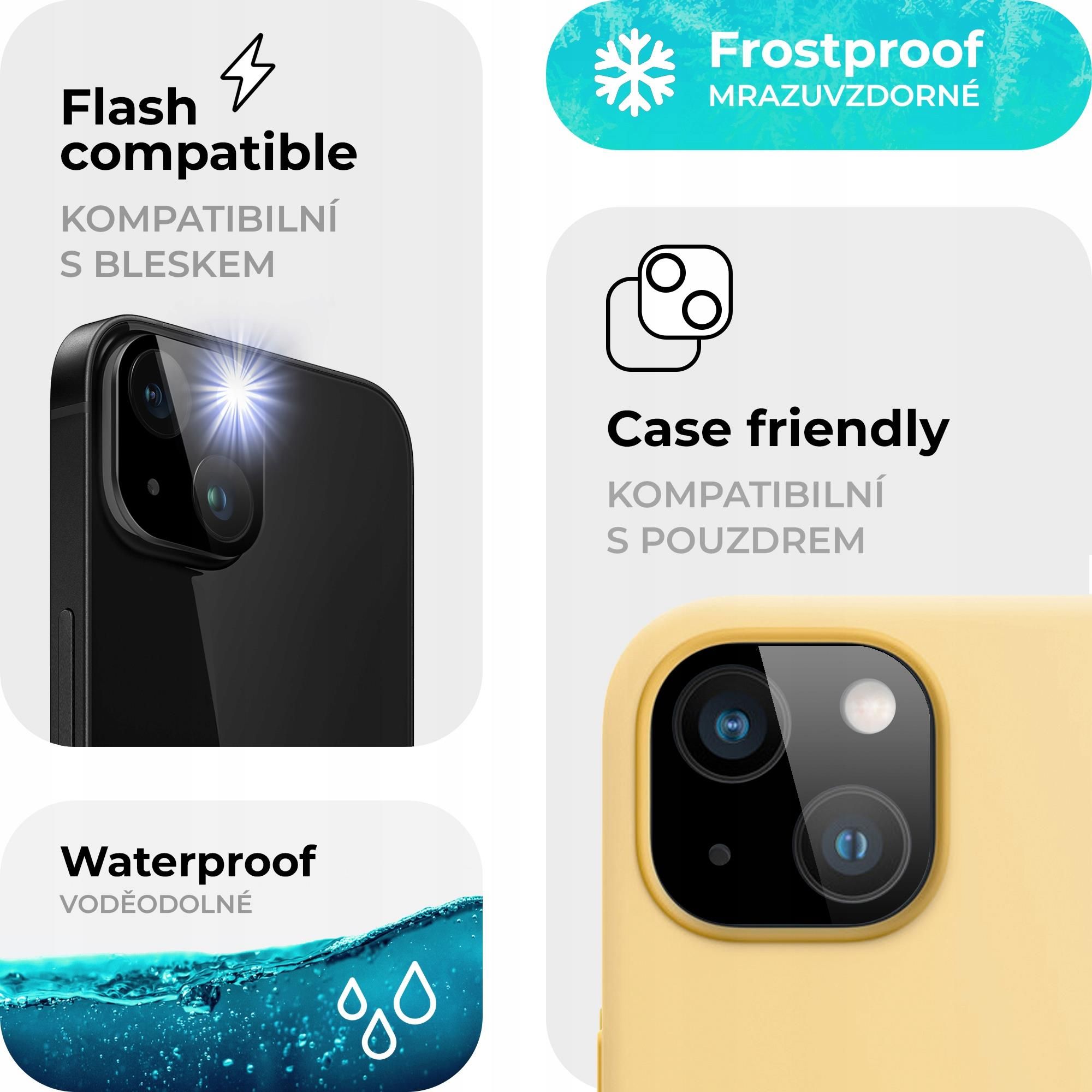 Tempered Glass Protector Szkło Ochronne Tgp Dla Iphone 15 Do Kamery