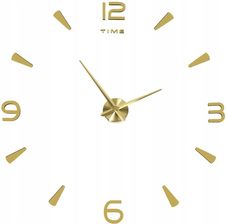 Zdjęcie Zegar ścienny naklejany duży 80-120cm złoty 4 cyfry - Puławy