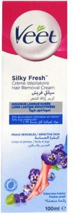 VEET Silky Fresh Krem do depilacji skóry wrażliwej, 100ml 