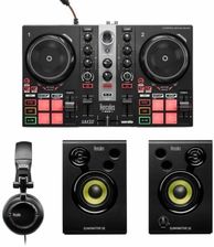 ‌Hercules DJ Learning Kit MK2 - zestaw zawierający Inpulse 200 MK2, monitory M32, słuchawki DJ45 wraz z pełną wersją DJuced