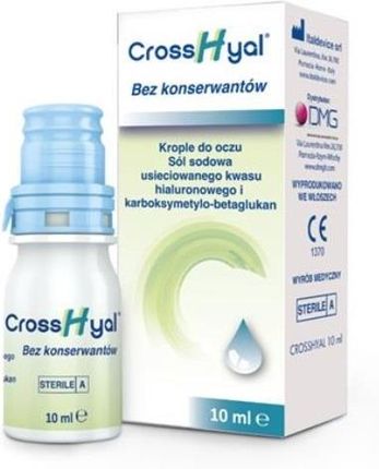 CrossHyal krople do oczu z kwasem hialuronowym, 10 ml 