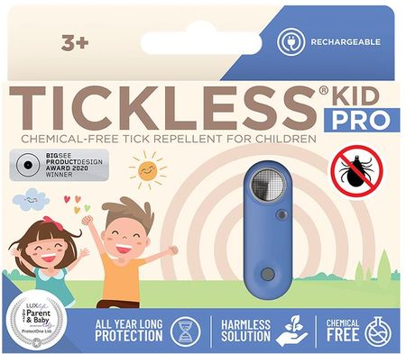 Tickless Kid Pro Greek Urządzenie Ultradźwiękowe Na Kleszcze Dla Dzieci Niebieski