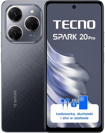 Tecno Spark 20 Pro 12/256GB Czarny