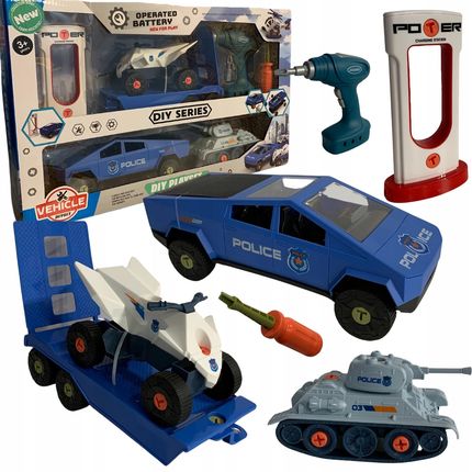 Import Pronice Zestaw Samochód Do Montażu Z Przyczepą Quad Czołg Wiertarka Śrubokręt