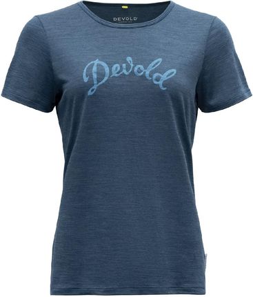 Damska koszulka Devold Myrull Merino 130 Tee Wmn Wielkość: S / Kolor: niebieski