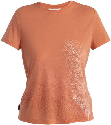 Damska koszulka Icebreaker Women Merino Core SS Tee Plume Wielkość: M / Kolor: pomarańczowy