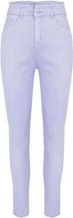 Wygodne elastyczne spodnie JEANSY SKINNY FIT kolorowe ROSE
