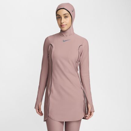 Damska sukienka zapewniająca pełną osłonę Nike Swim Victory - Fiolet