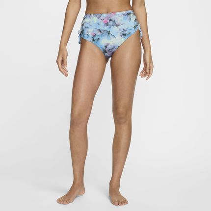 Damski dół od bikini z wiązaniem Nike Swim - Niebieski