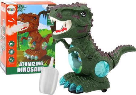 Lean Toys Dinozaur Tańczący Czujnik Przeszkód Światła Dźwięki Zielony