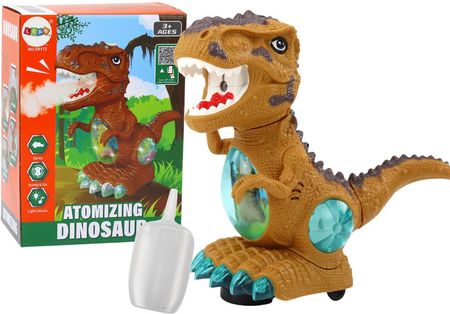 Lean Toys Dinozaur Tańczący Czujnik Przeszkód Światła Dźwięki Żółty