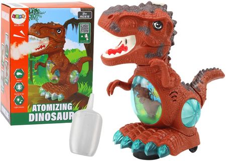 Lean Toys Dinozaur Tańczący Czujnik Przeszkód Światła Dźwięki Brązowy