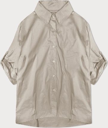 Koszula z ozdobną kokardą na plecach jasny beż (24018)